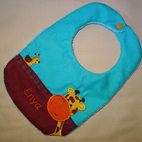 Stickdatei Giraffe + Schnecke Kissen / L&auml;tzchen SET ITH