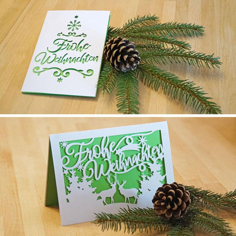 Plotterdatei Weihnachtskarte image number 1
