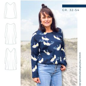 Kleid/Bluse Damen - Schnittmuster Gr. 32-54 - meine AVA #55