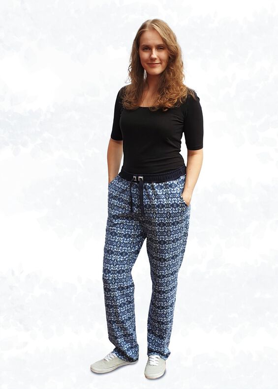 Mira Sweathose lang oder 7/8 mit Bündchen Gr. 34–50 A4+A0 image number 7