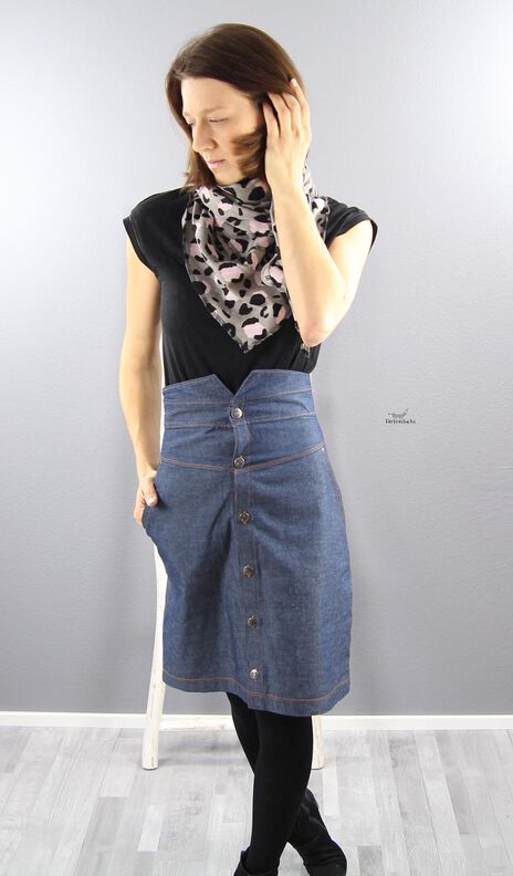 *Ladies tight Skirt* High Waist Rock Gr. 32 - 56 image number 9