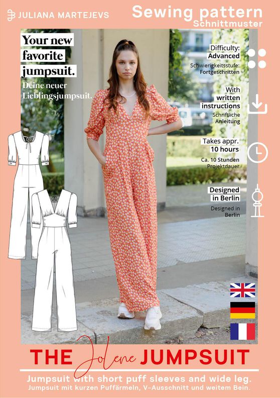Jumpsuit Schnittmuster Damen XS-XXXL Elegant image number 6