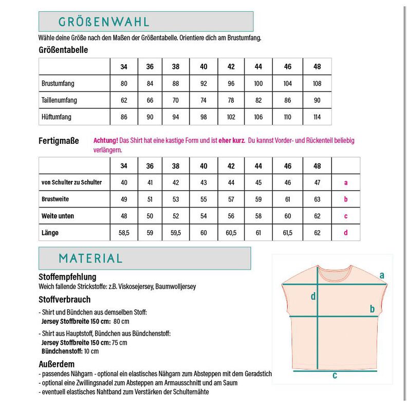 Basic Top Resa Schnittmuster und Nähanleitung image number 7