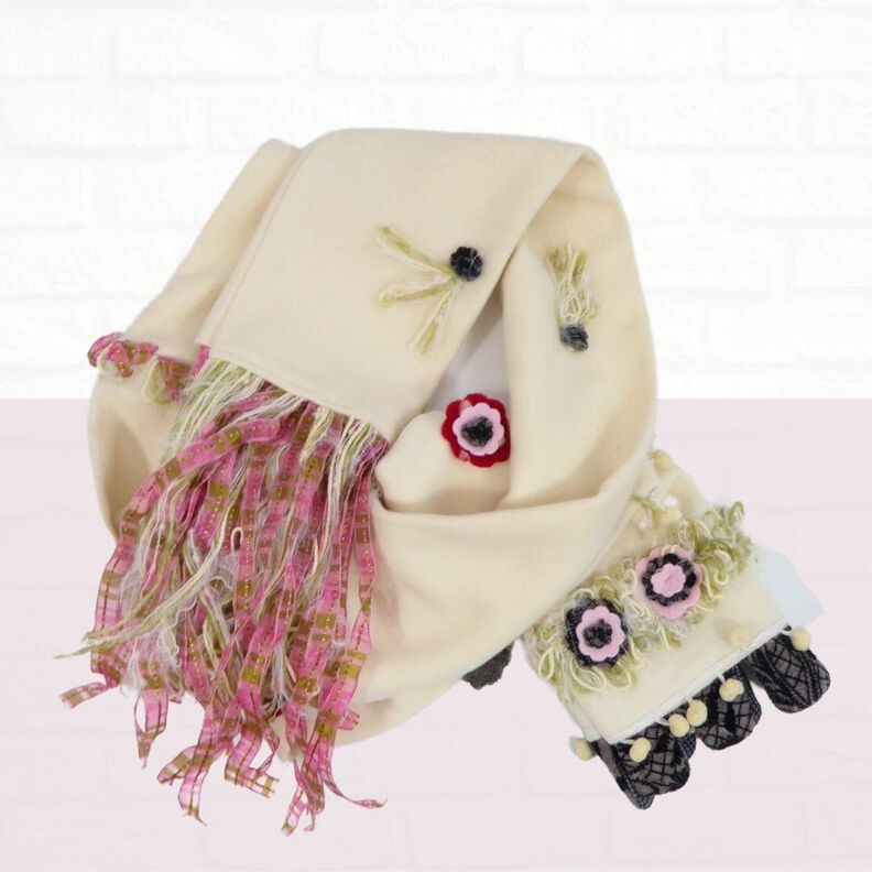 Schal Yuko / Stoffresteverwertung image number 5