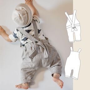 Salopette PINO Schnittmuster für Musselin, Sweat und Jersey