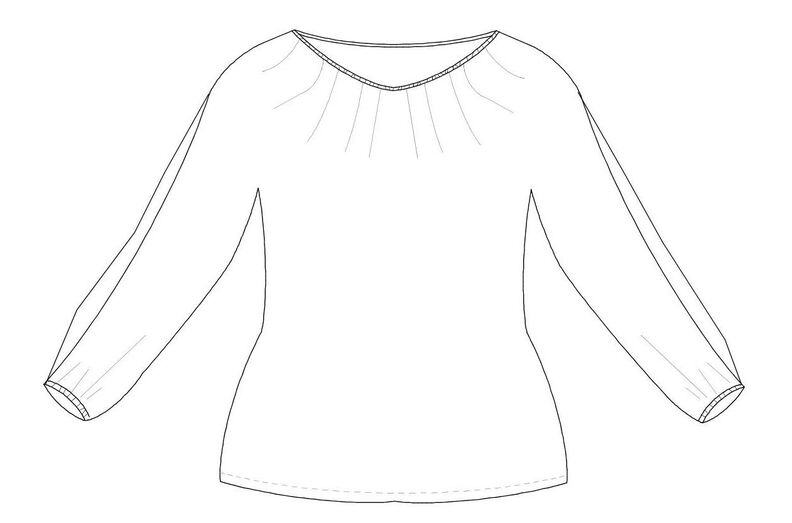 Bluse Carmelita mit Ärmelschlitz Gr.34-52, E-Book A4, A0 image number 4