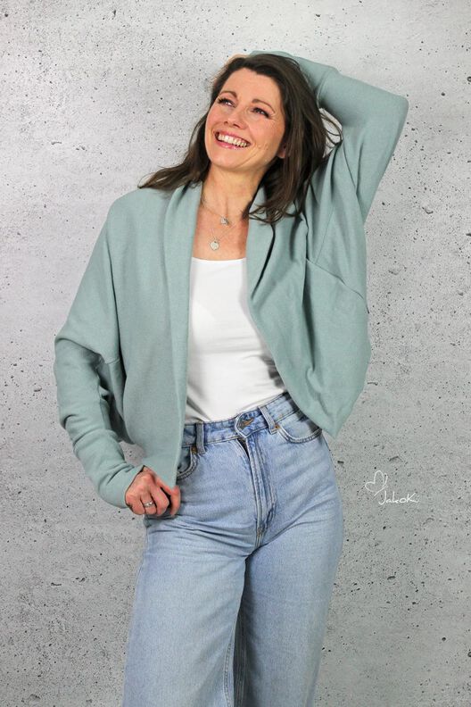 Cocon Strickjacke (32-56) MACAPA Damen Schnittmuster Jacke image number 3