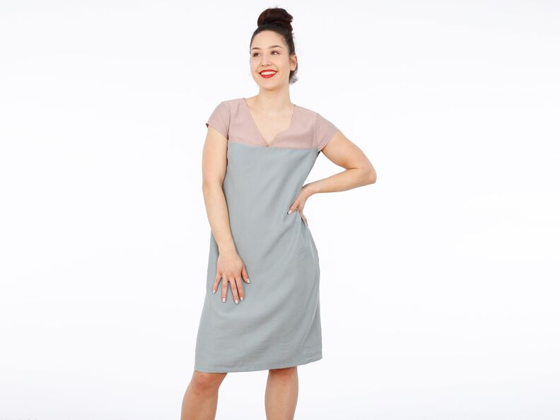FRAU ALVA - Sommerkleid mit V-Auschnitt und Taschen XS-XXL image number 4