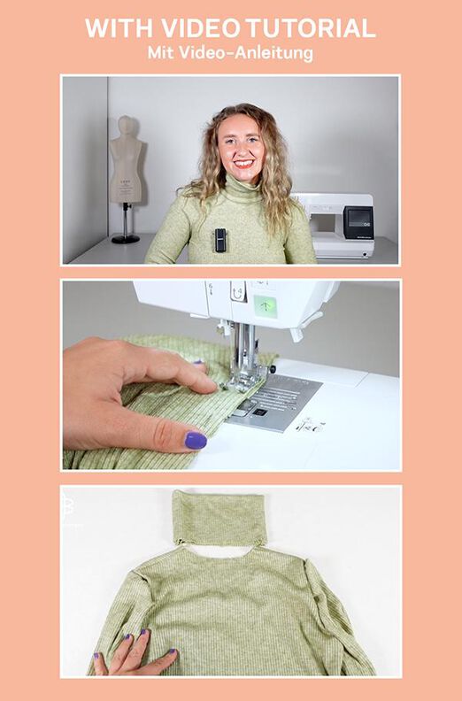 Schnittmuster nach Maß: Rollkragen mit Nähanleitung Damen image number 9