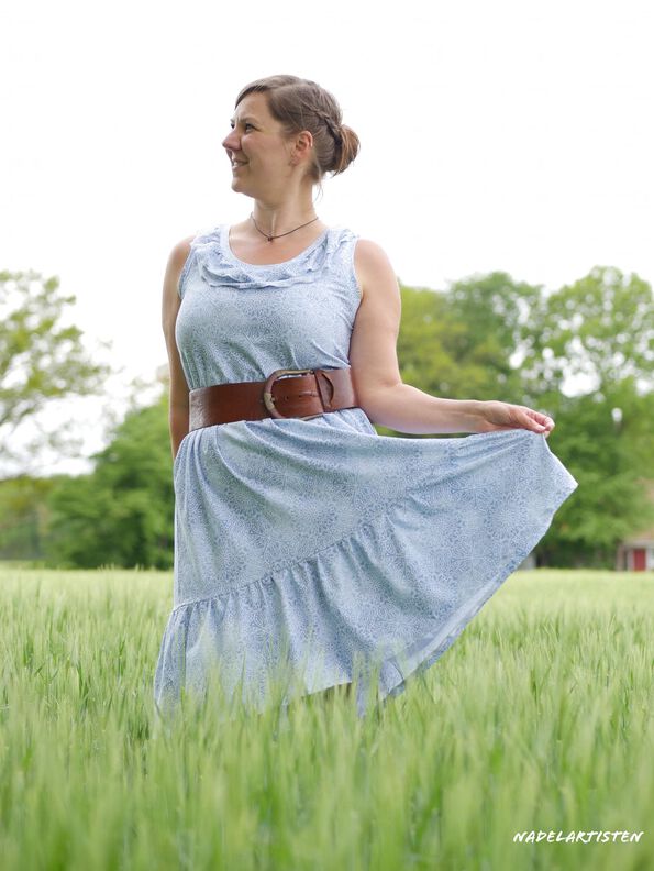 *Ladies Ruffle Dress* Sommerkleid Gr. 32 bis 56 Boho image number 4
