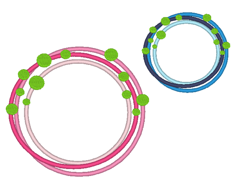 Stickdatei Kreis Button Rahmen 16 Gr. image number 5
