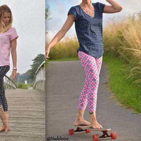 Kombi-Ebook Leggins LORA & Bluse ANKI Gr. XS-XXL