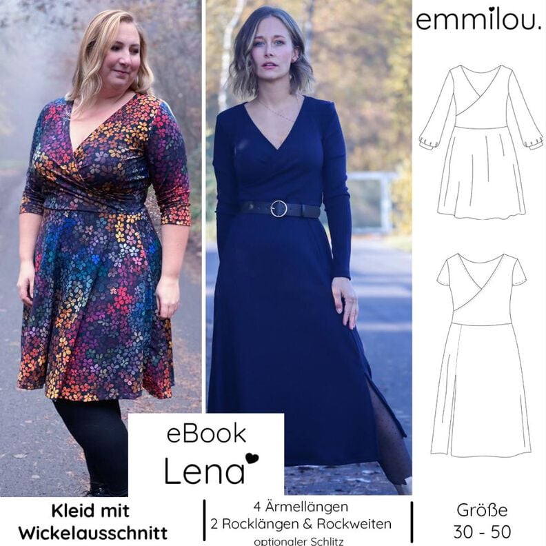 eBook "Lena" Größe 30-50 Schnittmuster & Nähanleitung image number 1