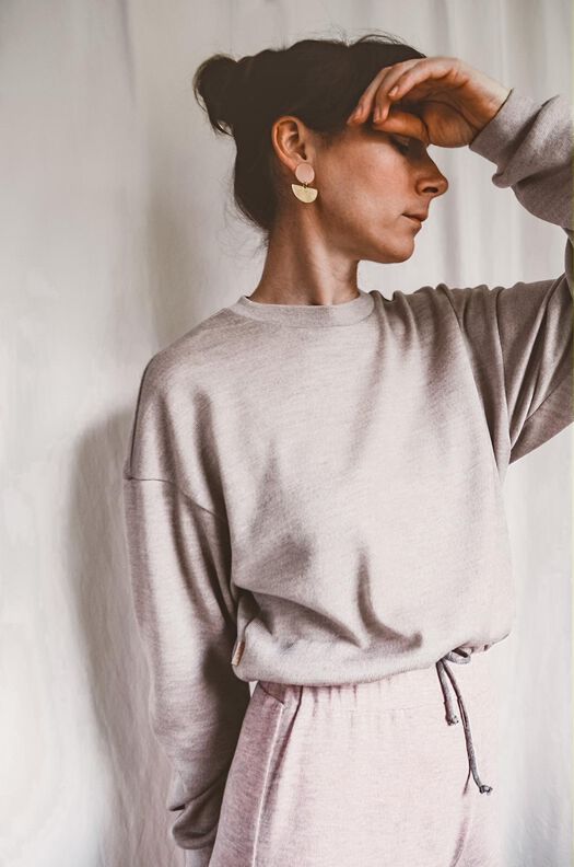 Pullover Set: cropped Sweater & Hoodie Gr. 34-54 image number 7