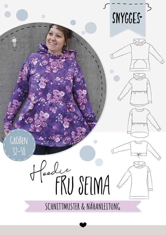 HOODIE(-Kleid) "FRU SELMA" - Schnittmuster und Anleitung image number 10