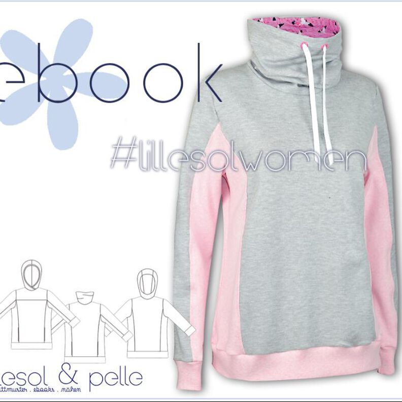 Ebook / Schnittmuster Hoodie *mit A0-Datei + Video* image number 1