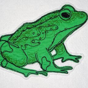 Scribble Kritzel Frosch Stickdatei Doodle