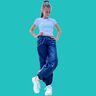 Damen Fallschirm-Hose Cargo Hose PARASUT ♥ Gr. 34-56 thumbnail number 3