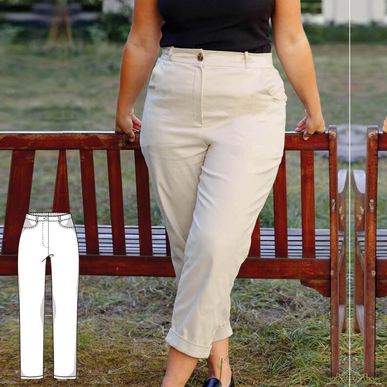 Chinohose Schnittmuster Damen XS-XXXL Hose image number 1