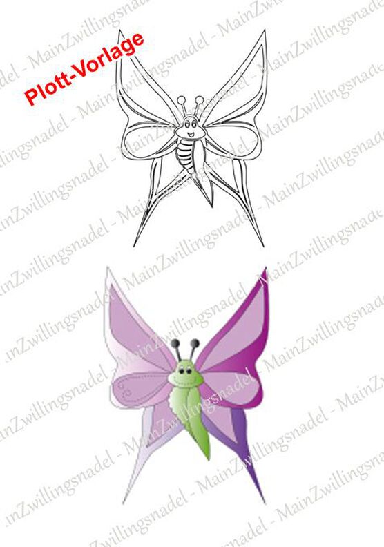 Main Schmetterling Plottvorlage image number 1