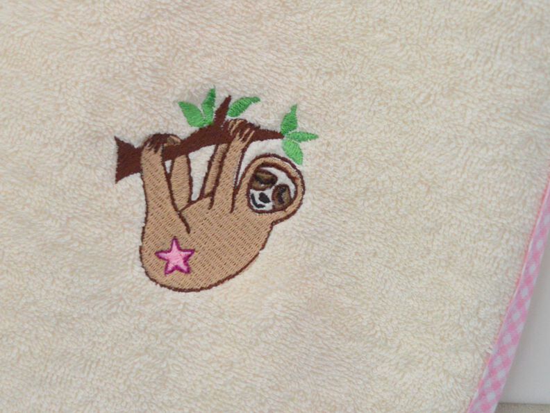 Stickdatei Faultier am Ast Vollstick für den 10x10cm Rahmen image number 3
