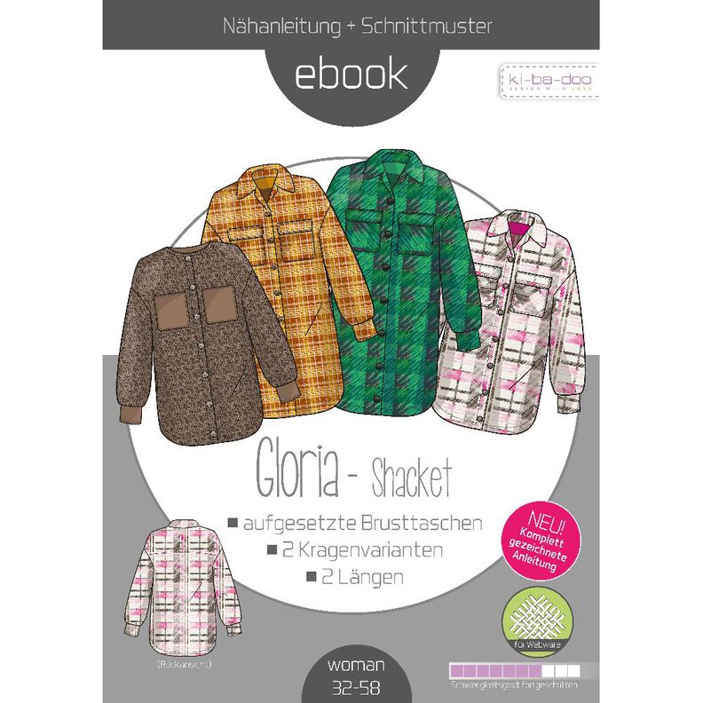 Ebook Shacket Gloria Gr. 32-58 als PDF Datei in A4 image number 1