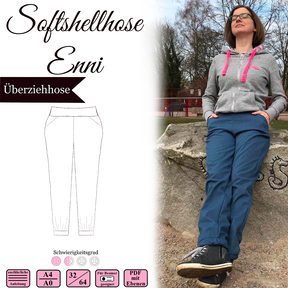 Softshellhose Enni - Gr 32-64 - EBook und Nähanleitung