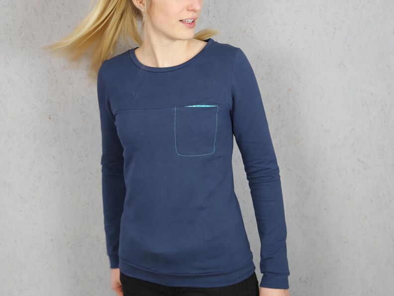 FRAU BENTE - Sweatshirt mit Brusttasche XS-XXL image number 3