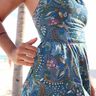 Tonatiuh Kleid und Top mit geschnürtem Rücken und Raffrock thumbnail number 5