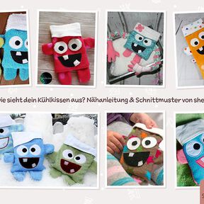 Kühl- und Wärmekissenbezug "Theo Tröster" (Nähanleitung & Schnittmuster)