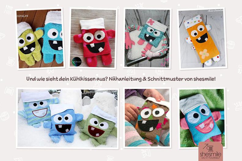 Kühl- und Wärmekissenbezug "Theo Tröster" (Nähanleitung & Schnittmuster) image number 2