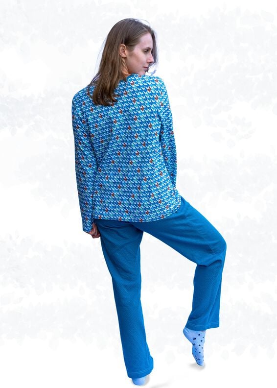 Pyjama Schlafanzug für Damen, Shirt und Hose BU 80-116 A4+A0 image number 7