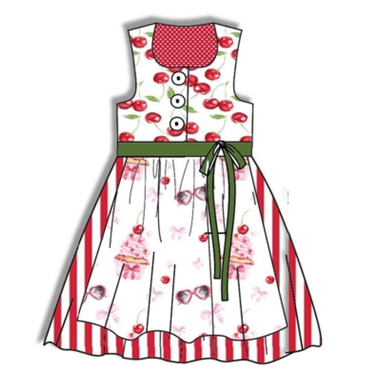 Schnittmuster Dirndl Herzilein Gr. 80-140 A4 / A0-Datei image number 6