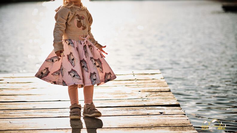 lovely hoodie dress 50-158 Kleid Drehkleid Hoodie image number 8