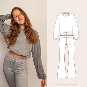 Loungewear Set: Sweater und Hose - 34-50
