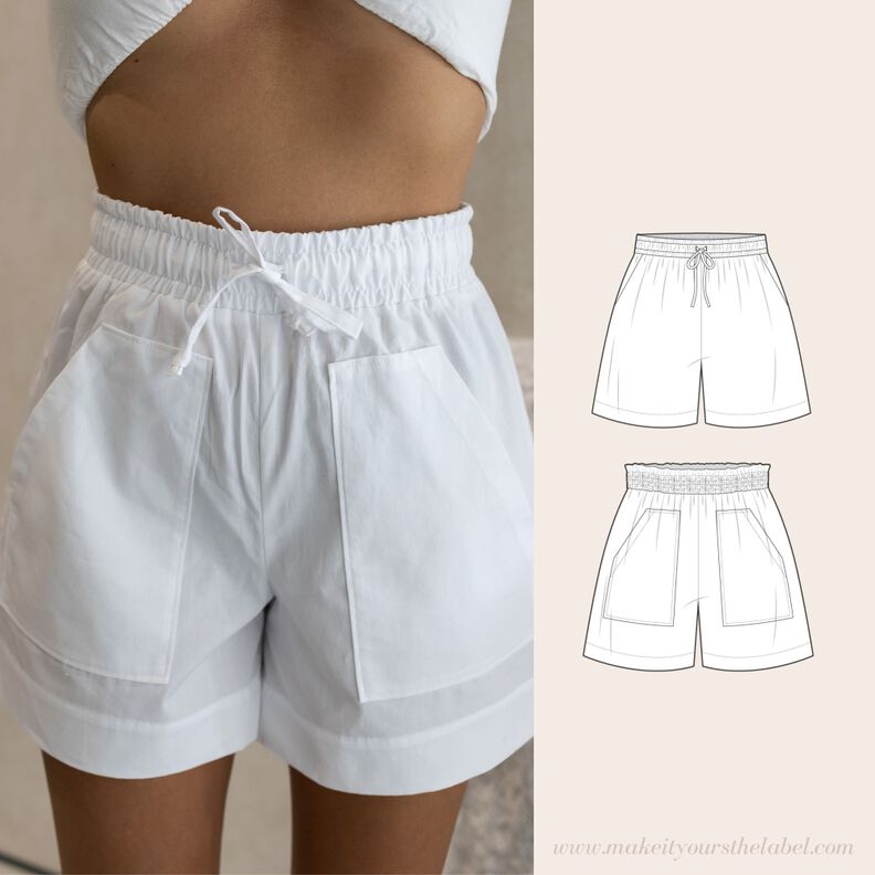 Sommer Shorts mit elastischem Bund image number 1