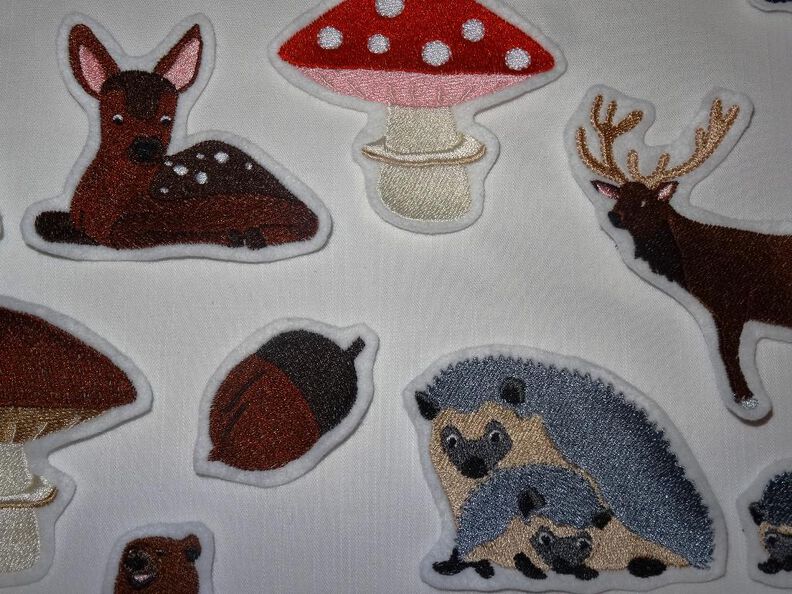 Stickdatei Waldtiere Mega SET u.a. Bär, Dachs, Eule image number 7