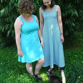 Kleid Anni Trägerkleid nähen Schnittmuster in Gr. 34 - 48 