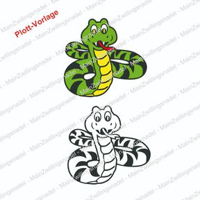 Main(e) Schlange  Plottvorlage