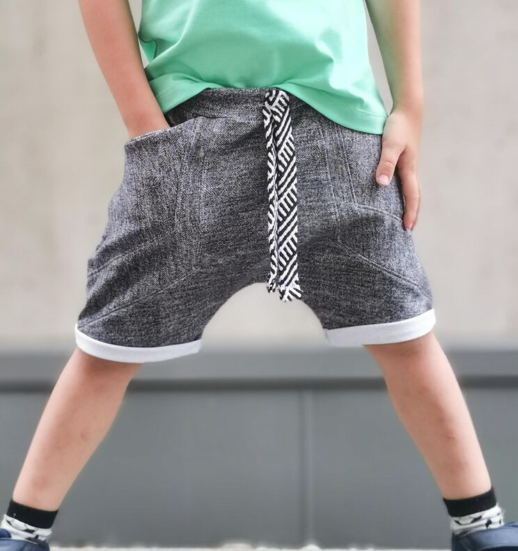lovely baggy pants 50-164 Kombi Hose Shorts Biesen Schleife image number 2