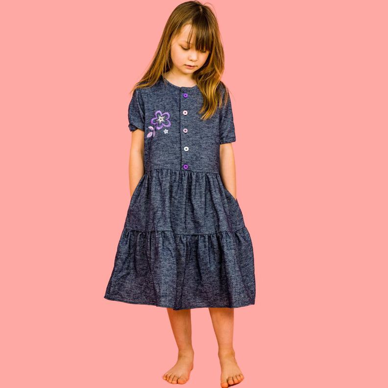 Kinder Stufenkleid mit Taschen LANGKAH ♥ Gr. 98-164 image number 1