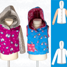 Sweatjacke/Weste mit Kapuze für Kinder  Gr. 92-164, A4+A0 thumbnail number 11