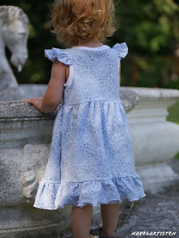 *Girls Ruffle Dress* Kleid GR. 74 BIS 158 Sommerkleid Boho image number 5