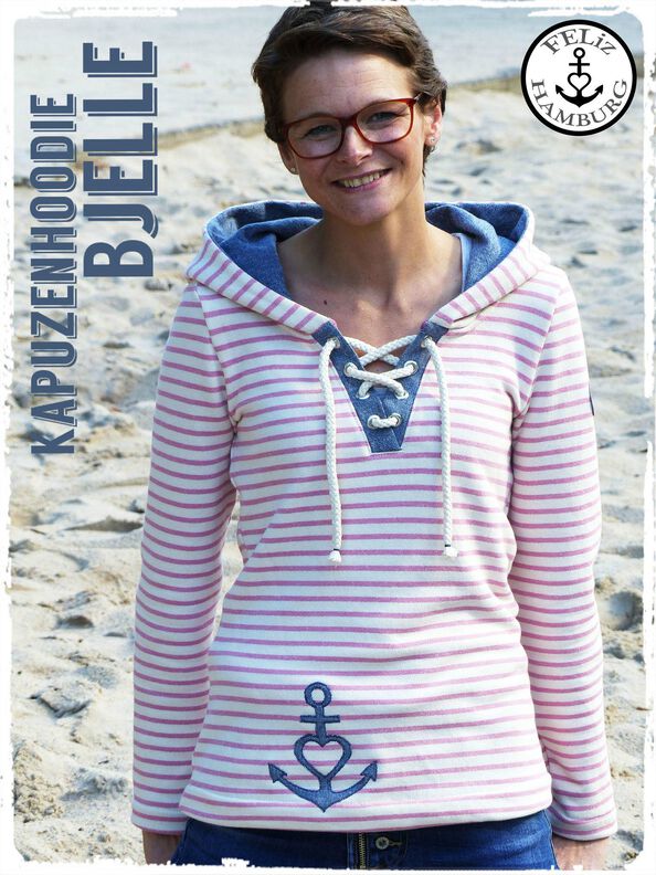 Kapuzen - Hoodie "Bjelle" Gr. 32-50 image number 4