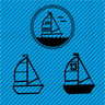 Plotterdatei »It’s Nautical!« – Set Jolle (2er) thumbnail number 1