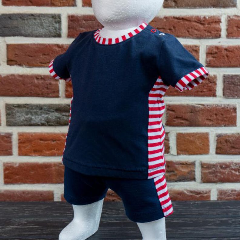 Baby-Set „Lia und Bobby“ – Shirt und Shorts Gr. 56-98, A4+A0 image number 1