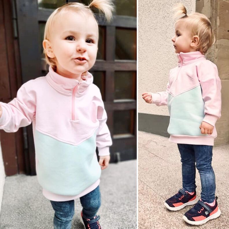 Kinder Sweater mit Zipper und Kragen BUKA ♥ Gr. 92-164 image number 9