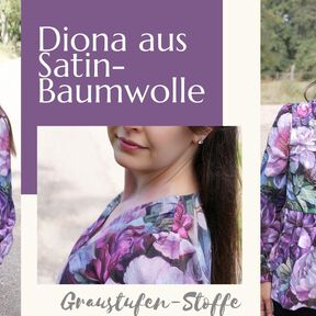 Schnittmuster Bluse Diona von Graustufen-Stoffe 