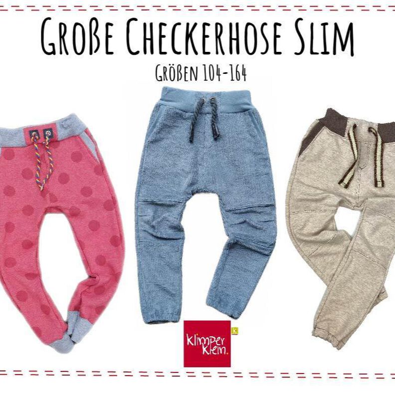 Checkerhose Slim Groß 104-164 image number 1