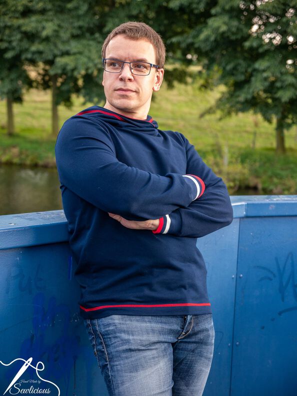 *Gentlemens Basic Hoodie* Hoodie, Sweater runder Saum image number 5